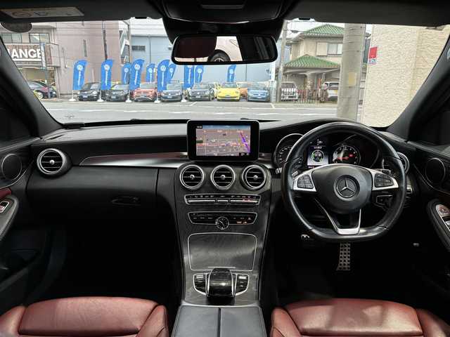 メルセデス・ベンツ Ｃ２００ アバンギャルド AMGライン 大阪府 2015(平27)年 6.4万km ダイヤモンドホワイト 純正ナビ/（フルセグ／ＢＴ／ＣＤ／ＤＶＤ）/サンルーフ/バックカメラ/横滑り防止/レーンキープ/車間距離設定/コーナーセンサー/パワーシート/シートヒーター/メモリシート/パワーバックドア/ＥＴＣ/保証書/取扱説明書/記録簿