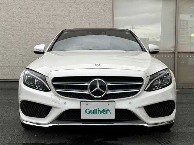 メルセデス・ベンツ Ｃ２００ アバンギャルド AMGライン 大阪府 2015(平27)年 6.4万km ダイヤモンドホワイト 純正ナビ/（フルセグ／ＢＴ／ＣＤ／ＤＶＤ）/サンルーフ/バックカメラ/横滑り防止/レーンキープ/車間距離設定/コーナーセンサー/パワーシート/シートヒーター/メモリシート/パワーバックドア/ＥＴＣ/保証書/取扱説明書/記録簿