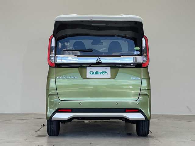 三菱 ｅＫクロススペース G 愛知県 2020(令2)年 4.5万km Ｄグリーン 純正9型ナビ ＳＤカードなし/バックカメラ/衝突軽減システム/ハンズフリースライドドア/シートヒーター/片側パワースライド/アイドリングストップ/横滑り防止装置/ステアリングスイッチ/スマートキー/プッシュスタート