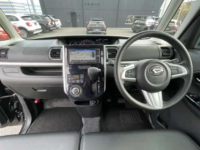 ダイハツ タント カスタムX トップED VS SAⅢ 福島県 2019(令1)年 3.1万km ブラックマイカメタリック 純正SDナビ/フルセグTV/全方位カメラ/両側パワースライドドア/運転席パワーシート/ドライブレコーダー/ETC/スペアキー/社外１４AW/純正１４AWノーマルタイヤ積込