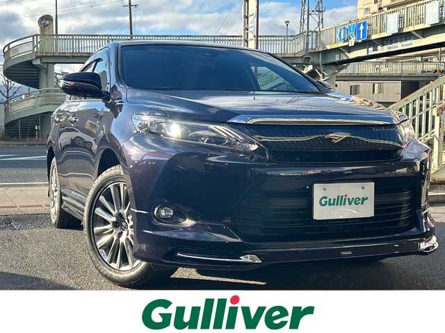 トヨタ ハリアー プレミアム 京都府 2016(平28)年 5.5万km スパークリングブラックパールクリスタルシャイン ワンオーナー/社外メモリナビ/フルセグテレビ/バックカメラ/Bluetooth/アイドリングストップ/ウィンカーミラー/クルーズコントロール/ドアバイザー/プッシュスタート/パワーバックドア/ETC/デジタルインナーミラー