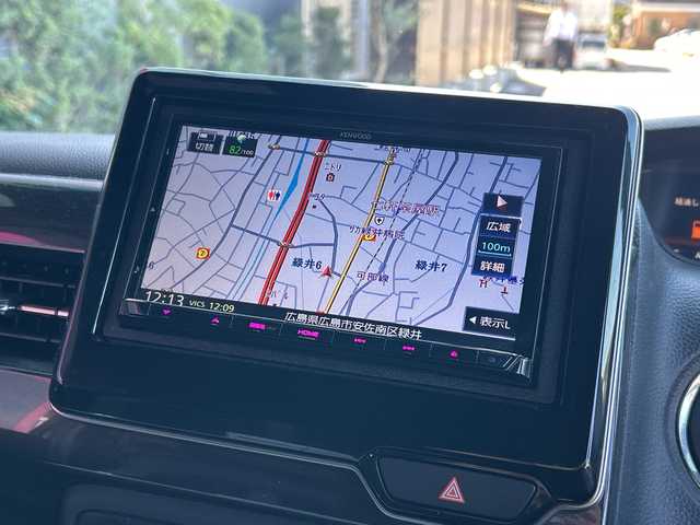 ホンダ Ｎ ＢＯＸ カスタム G EX ターボ ホンダセンシング 広島県 2019(平31)年 6.4万km クリスタルブラックパール 禁煙/ターボ/ホンダセンシング/・衝突軽減ブレーキ〈CMBS〉/・誤発進抑制機能/・後方誤発進抑制機能/・歩行者事故低減ステアリング/・路外逸脱抑制機能/・ACC〈アダプティブ・クルーズ・コントロール〉/・LKAS〈車線維持支援システム〉/・オートハイビーム/・先行車発進お知らせ機能/・標識認識機能/社外ナビ（MDV-M705）/・フルセグ/CD/DVD/Bluetooth/MSV/SD/バックカメラ/両側パワースライドドア/革巻きステアリング/パドルシフト/オートライト/ステアリングスイッチ/オートリトラミラー/ハーフレザーシート/アレルクリーンプラスシート/LEDヘッドライト/フォグランプ/前方ドライブレコーダー（DRV-N530）/スマートキー/プッシュスタート/スペアキー/ドアバイザー/純正15インチアルミホイール/W+サイド+カーテンエアバック