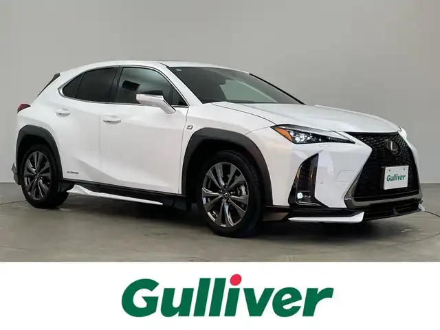 レクサス ＵＸ 250h Fスポーツ 埼玉県 2019(令1)年 4.5万km ホワイトノーヴァガラスフレーク ＴＲＤエアロ　サンルーフ　メーカナビ　パノラミックビューモニター　ＢＳＭ　ＥＴＣ２．０　ドラレコ　赤レザー　レーダークルーズ　シートヒーター　ステアリングヒーター　メモリシート　ＡＣ１００Ｖ　ＬＥＤ