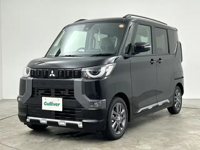 三菱 デリカミニ T プレミアム 三重県 2025(令7)年 0.1万km未満 アメジストブラック 純正ディスプレイオーディオ/・Bluetooth・AppleCarPlay・AndroidAuto・USB/全方位カメラ/マイパイロット/前席シートヒーター/ステアリングヒーター/ルーフレール/両側パワースライドドア/パドルシフト/デジタルミラー/電子パーキング