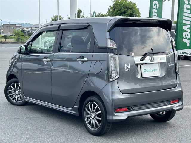 ホンダ Ｎ ＷＧＮ カスタム G ターボパッケージ 奈良県 2014(平26)年 0.9万km ポリッシュドメタルメタリック 純正インターナビ [VXM-155VSi]/(BT/DVD/CD/FM/AM)/フルセグTV /バックカメラ /360度＋リアドライブレコーダー/ハーフレザーシート /パドルシフト /革巻きステアリング /LEDヘッドライト /フォグライト /クルーズコントロール /３点エアバッグ