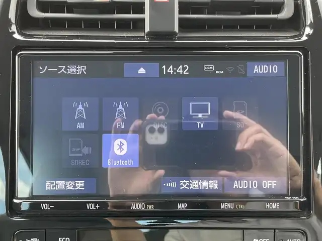 トヨタ プリウス Sツーリングセレクション 茨城県 2019(平31)年 4.9万km ブルーM 純正SDナビ/　　BT/CD/DVD/フルセグ/バックカメラ/アダプティブクルーズコントロール/LEDオートライト/オートマチックハイビーム/レザーシート/シートヒーター/純正17インチアルミホイール/コーナーセンサー/ETC2.0/スマートキー