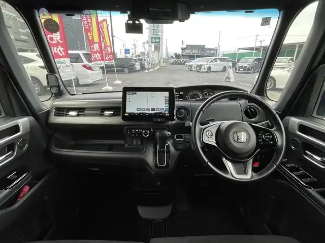 ホンダ Ｎ ＢＯＸ カスタム L スタイル+ブラック 千葉県 2022(令4)年 5.4万km クリスタルブラックパール 9インチSDナビ【MDV-M908HDL】/・CD/DVD/MSV/Bluetooth/フルセグ/バックカメラ/両側パワースライドドア/HONDA SENSING/・アダプティブクルーズコントロール/・衝突軽減ブレーキ/・車線維持支援システム/・誤発進抑制機能/・先行車発進お知らせ機能/・オートハイビーム/・標識認識機能/前席シートヒーター/コーナーセンサー/スマートキー×2/社外前後ドライブレコーダー【TZ-D215W】/ETC/純正LEDヘッドライト/フォグランプ/専用ブラック14インチアルミホイール/ヘッドライトレベライザー/本革巻きステアリング/サイド＆カーテンエアバッグ