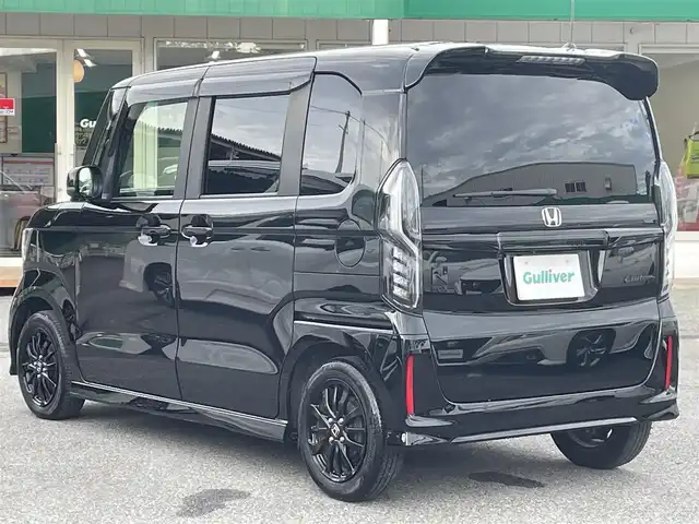 ホンダ Ｎ ＢＯＸ カスタム L スタイル+ブラック 千葉県 2022(令4)年 5.4万km クリスタルブラックパール 9インチSDナビ【MDV-M908HDL】/・CD/DVD/MSV/Bluetooth/フルセグ/バックカメラ/両側パワースライドドア/HONDA SENSING/・アダプティブクルーズコントロール/・衝突軽減ブレーキ/・車線維持支援システム/・誤発進抑制機能/・先行車発進お知らせ機能/・オートハイビーム/・標識認識機能/前席シートヒーター/コーナーセンサー/スマートキー×2/社外前後ドライブレコーダー【TZ-D215W】/ETC/純正LEDヘッドライト/フォグランプ/専用ブラック14インチアルミホイール/ヘッドライトレベライザー/本革巻きステアリング/サイド＆カーテンエアバッグ