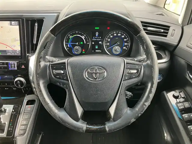 トヨタ アルファードハイブリット SR Cパッケージ 道南・函館 2015(平27)年 5.9万km ホワイトパールクリスタルシャイン /アルパイン　ビックXナビ//フルセグTV//夏冬タイヤ//社外ドライブレコーダー前後//バックカメラ//社外フリップダウンモニター//ツインムーンルーフ//両側パワースライドドア//パワーバックドア//本革シート//前席シートヒーター//オットマン//ハンドルヒーター//EV MODE//ECO MODE//LEDヘッドランプ//フォグランプ//オートハイビーム//ETC