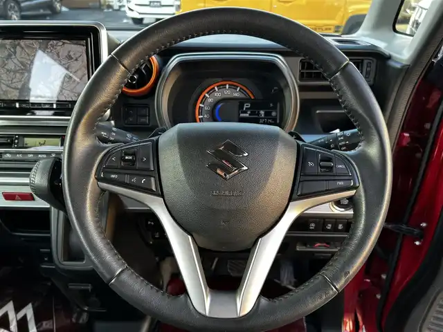 スズキ スペーシア ギア HYBRID XZターボ 道北・旭川 2019(令1)年 3.3万km フェニックスレッドパール/ガンメタリック2トーンルーフ カロッツェリア8インチナビ/全方位カメラ/フルセグTV/左右リア席モニター/両側電動スライドドア/前席シートヒーター/ヘッドアップディスプレイ/クルーズコントロール/ドライブレコーダー/プッシュスタート/スマートキー