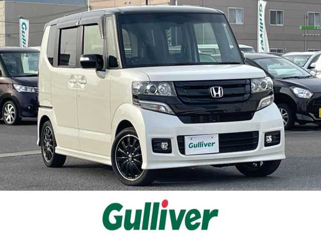 ホンダ Ｎ ＢＯＸ 2トーン カスタム G ターボLパッケージ 栃木県 2015(平27)年 6.1万km プレミアムホワイトパールⅡ ワンオーナー/社外ディスプレイオーディオ/【FM/AM/CD/ワンセグTV】/バックカメラ/ETC/両側パワースライドドア/ハーフレザーシート/ベンチシート/クルーズコントロール/横滑り防止装置/盗難防止装置/LEDヘッドライト/オートライト/プッシュスタート/スマートキー/純正フロアマット