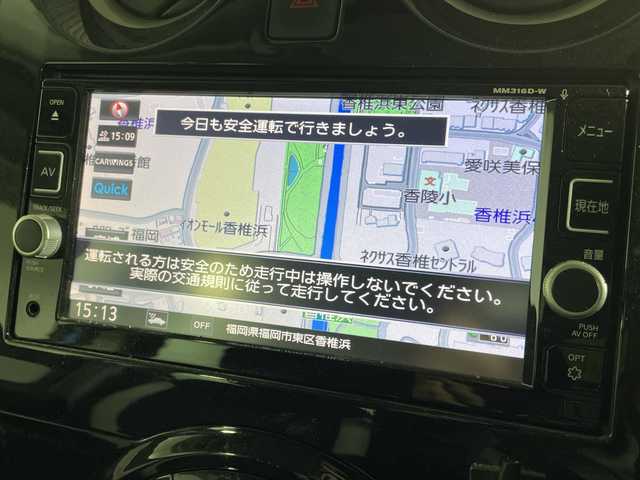 日産 ノート e－パワー X 福岡県 2017(平29)年 5.9万km シャイニングブルー 純正ディーラーナビ（CD、DVD、Bluetooth、iPod、AUX）/ETC/フルセグテレビ/レーンキープアシスト/パーキングアシスト/取扱説明書/ベンチシート/衝突被害軽減システム