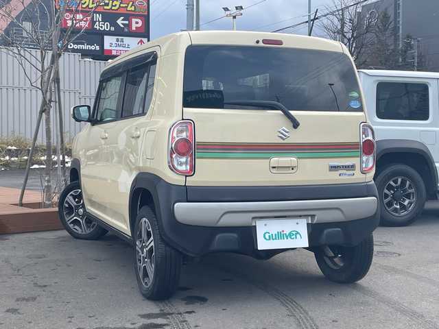 スズキ ハスラー X 道央・札幌 2017(平29)年 9.5万km シフォンアイボリーM ・４WD/・衝突軽減ブレーキ/・純正ナビ/　CD＆BT＆USB＆TV/・全方位カメラ/・バックカメラ/・サイドカメラ/・フロントカメラ/・ダウンヒルアシスト/・アイドリングストップ/・オートエアコン/・オートライト/・ミラーヒーター/・シートヒーター/・電動格納ミラー/・前方ドライブレコーダー/・ETC/・プッシュスタート/・スマートキー/・純正フロアマット/・ドアバイザー/・ウィンカーミラー/・フォグライト/・スペアキー