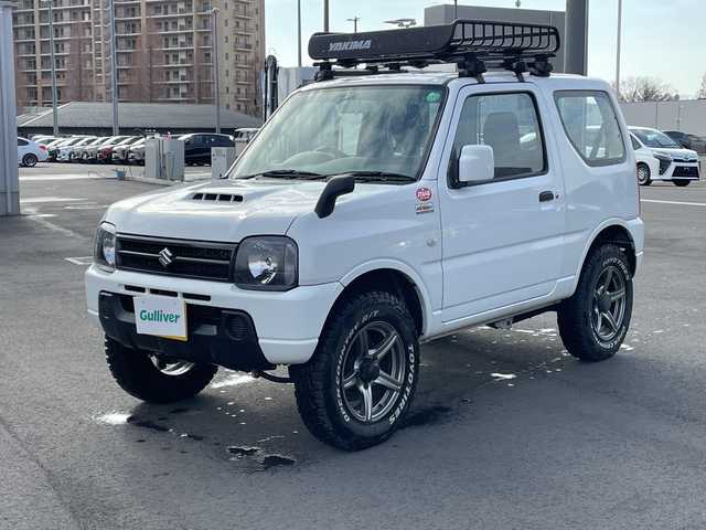 スズキ ジムニー XG 千葉県 2017(平29)年 11.1万km スペリアホワイト 4WD/5MT/社外1DINオーディオ/リモコンキー/ルーフキャリア/社外サスペンション/ETC/ABS