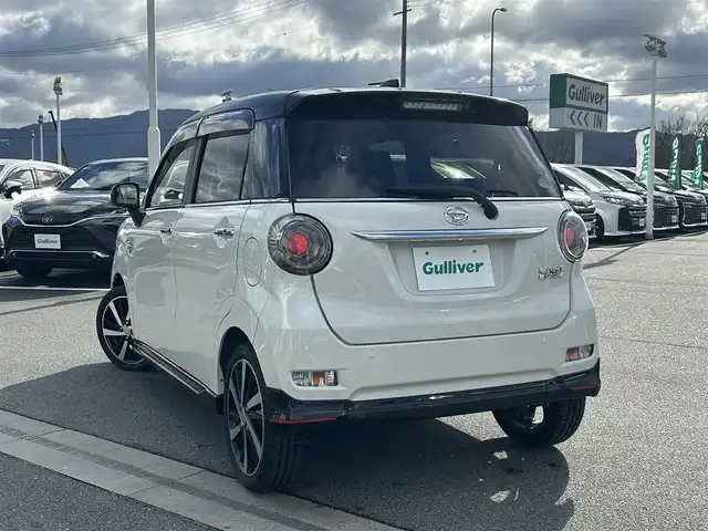 ダイハツ キャスト スポーツ SAⅡ 奈良県 2017(平29)年 2.4万km パールホワイトⅢ ＣＤ/パドルシフト/衝突軽減システム/レーンキープアシスト/後方コーナーセンサー/レーンキープアシスト/ハーフレザーシート/前席シートヒーター/オートライト/ＬＥＤヘッドライト/電動格納ミラー/純正１６インチＡＷ/保証書/スペアキーＸ１