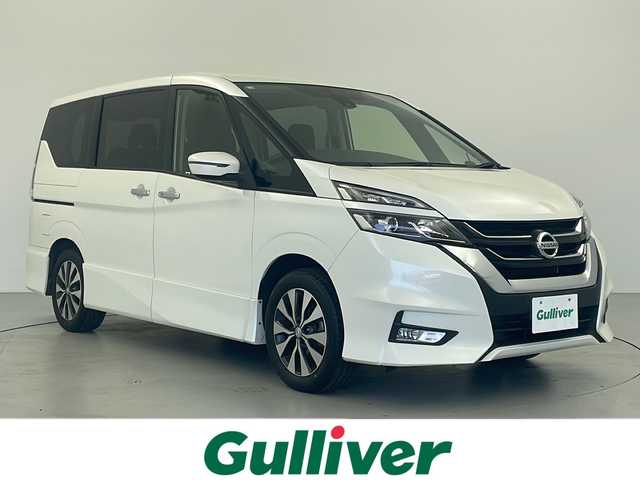 日産 セレナ ハイウェイスターVセレクションⅡ 岐阜県 2018(平30)年 9.4万km ブリリアントホワイトパール 純正ナビ　/フルセグＴＶ　/両側パワースライドドア　/テレビキャンセラー　/ビルトインＥＴＣ　/追従クルーズコントロール　/ＷＡＣ　/バックカメラ　/アイドリングストップ　/パワーステアリング　/パワーウィンドウ/純正フロアマット