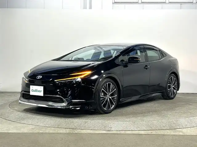 トヨタ プリウス Z 大阪府 2023(令5)年 0.7万km アティチュードブラックマイカ サンルーフ　黒革シート　モデリスタエアロ　純正１２．３ｉｎｃナビＴＶ　３６０カメラ　デジタルインナーミラー　パワーシート／ヒーター／エアコン　ハンドルヒーター　衝突軽減　レーダーＣ　ＢＳＭ　１００Ｖ電