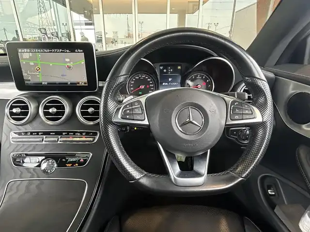 メルセデス・ベンツ Ｃ１８０ クーペ スポーツ 茨城県 2017(平29)年 5万km ダイヤモンドホワイト RSP/・ACC/・LKA/・BSM/キーレス＆ゴー/パノラマSR/HUD/パフュームアトマイザー/黒革シート/純正ナビ/（AM.FM.CD.DVD.BT）/フルセグTV/Bカメラ/ETC/パワーシート/シートヒーター