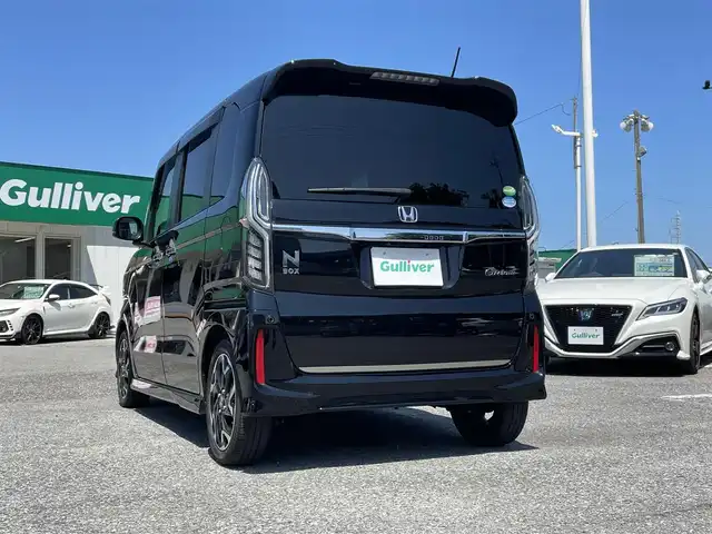 ホンダ Ｎ ＢＯＸ カスタム G L ターボ ホンダセンシング 千葉県 2020(令2)年 4万km クリスタルブラックパール ホンダセンシング/・衝突軽減ブレーキ/・レーンキープアシスト/・アダプティブクルーズコントロール/純正8インチSDナビ【VXU-207NBi】/・CD/DVD/MSV/Bluetooth/フルセグ/バックカメラ/両後パワースライドドア/ハーフレザーシート/シートヒーター/パドルシフト/スマートキー/純正前後ドライブレコーダー/ビルトインETC/純正15インチアルミホイール/純正LEDヘッドライト/フォグランプ/本革巻きステアリング/ドアバイザー/サイド＆カーテンエアバッグ/新車時保証書＆取扱説明書