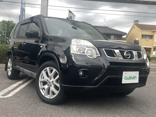 日産 エクストレイル 20Xtt 愛知県 2013(平25)年 7万km ダイヤモンドブラック 4WD/社外メモリーナビTV/地デジ　フルセグ/DVDビデオ&CD/バックカメラ/インテリジェントキー/スペアキー有り/クルーズコントロール/オートライト/キセノンヘッドライト/シートヒーター/ETC/ドライブレコーダー/純正アルミホイル/保証書取説有り