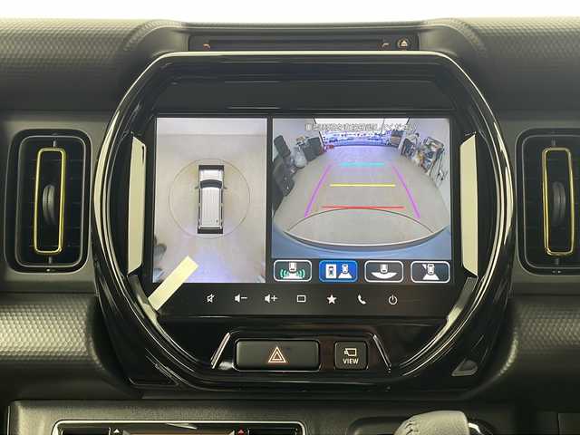 スズキ ハスラー HYBRID X 栃木県 2025(令7)年 0.1千km オフブルーメタリック/ソフトベージュメタリック 届出済未使用車/純正9インチナビ/　(BT/AM/FM/CD/DVD/フルセグ//　AppleCarPlay/AndroidAuto）/アラウンドビュー/スズキセーフティサポート/・衝突軽減システム/・パーキングサポートセンサー/・レーダークルーズコントロール/・車線逸脱防止/・横滑り防止/・標識認識/前席シートヒーター/ステアリングスイッチ/電動格納ミラー/純正アルミホイール/プッシュスタート/スマートキー/保証書/取扱説明書/スペアキー