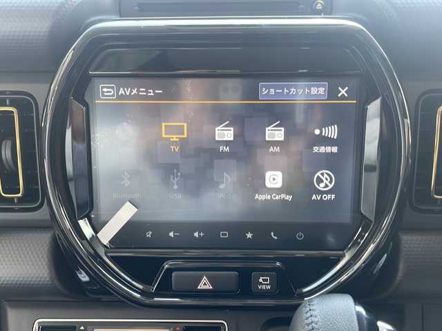スズキ ハスラー HYBRID X 栃木県 2025(令7)年 0.1千km オフブルーメタリック/ソフトベージュメタリック 届出済未使用車/純正9インチナビ/　(BT/AM/FM/CD/DVD/フルセグ//　AppleCarPlay/AndroidAuto）/アラウンドビュー/スズキセーフティサポート/・衝突軽減システム/・パーキングサポートセンサー/・レーダークルーズコントロール/・車線逸脱防止/・横滑り防止/・標識認識/前席シートヒーター/ステアリングスイッチ/電動格納ミラー/純正アルミホイール/プッシュスタート/スマートキー/保証書/取扱説明書/スペアキー