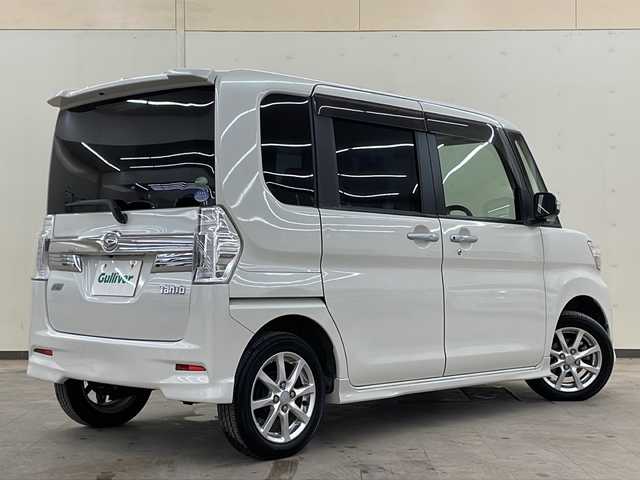 ダイハツ タント カスタム X SA 道央・札幌 2014(平26)年 8.7万km パールホワイトⅢ 純正8インチメモリーナビ/・Bluetooth/・フルセグTV/・バックカメラ/左側パワースライドドア/スマートキー/LEDヘッドライト/サイドエアバッグ