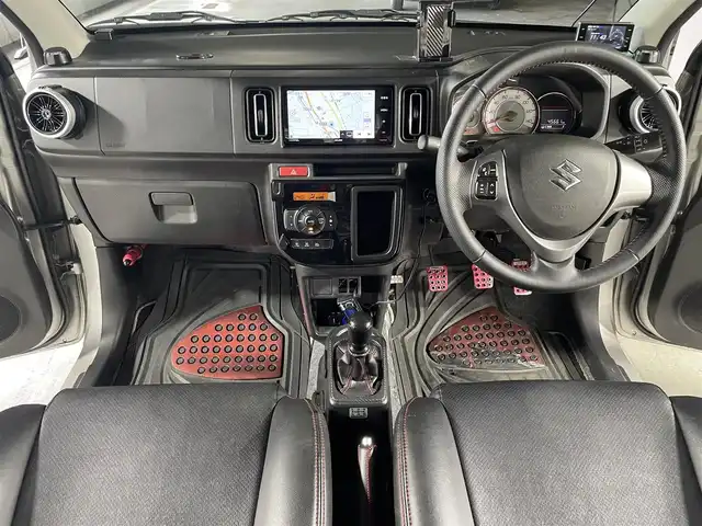 スズキ アルト ワークス 広島県 2019(令1)年 4.6万km スチールシルバーM ＴＥＩＮ車高調/社外マフラー/社外ナビ/前後ドライブレコーダー/バックカメラ/フルセグＴＶ/社外１５インチアルミホイール/ＥＴＣ/革巻きステアリング/横滑り防止/純正ＡＷ積込/純正マフラー積込/ケンウッドスピーカー