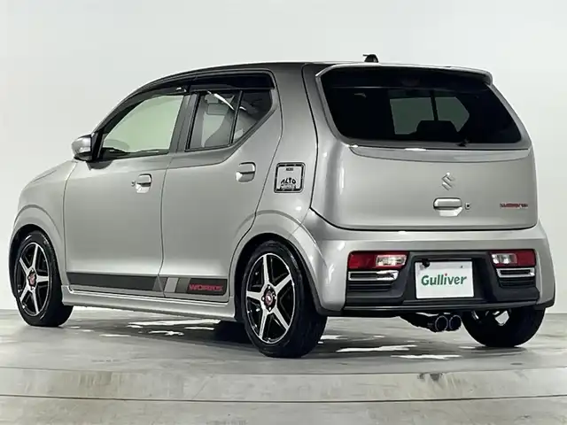 スズキ アルト ワークス 広島県 2019(令1)年 4.6万km スチールシルバーM ＴＥＩＮ車高調/社外マフラー/社外ナビ/前後ドライブレコーダー/バックカメラ/フルセグＴＶ/社外１５インチアルミホイール/ＥＴＣ/革巻きステアリング/横滑り防止/純正ＡＷ積込/純正マフラー積込/ケンウッドスピーカー