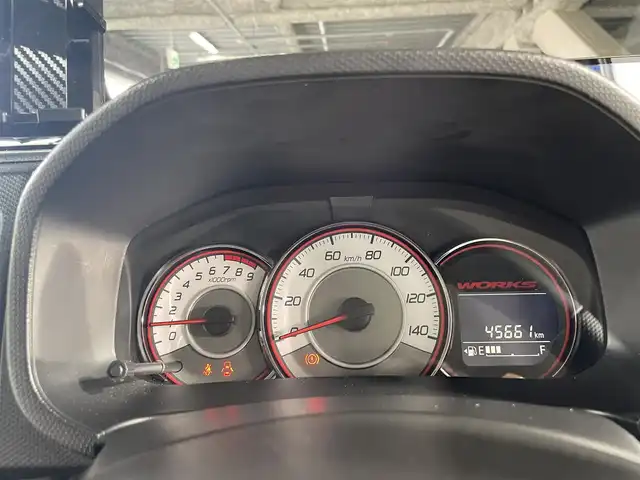 スズキ アルト ワークス 広島県 2019(令1)年 4.6万km スチールシルバーM ＴＥＩＮ車高調/社外マフラー/社外ナビ/前後ドライブレコーダー/バックカメラ/フルセグＴＶ/社外１５インチアルミホイール/ＥＴＣ/革巻きステアリング/横滑り防止/純正ＡＷ積込/純正マフラー積込/ケンウッドスピーカー