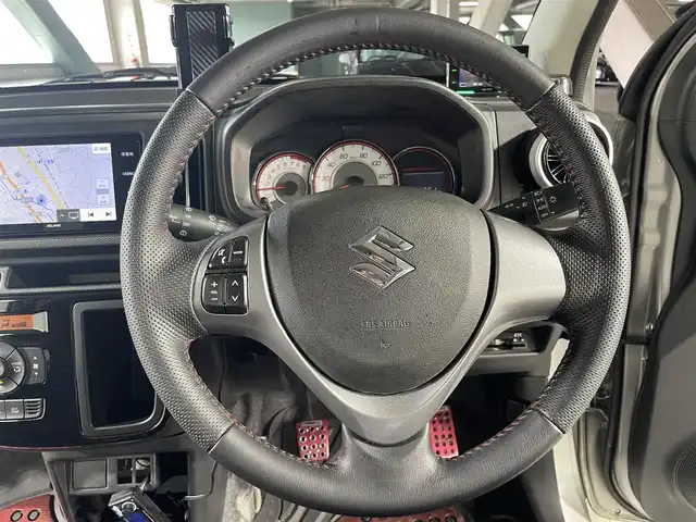 スズキ アルト ワークス 広島県 2019(令1)年 4.6万km スチールシルバーM ＴＥＩＮ車高調/社外マフラー/社外ナビ/前後ドライブレコーダー/バックカメラ/フルセグＴＶ/社外１５インチアルミホイール/ＥＴＣ/革巻きステアリング/横滑り防止/純正ＡＷ積込/純正マフラー積込/ケンウッドスピーカー
