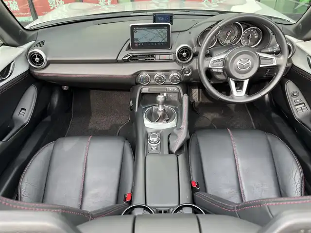 マツダ ロードスター S レザーパッケージ 奈良県 2015(平27)年 3.1万km セラミックM ワンオーナー　/純正ＳＤナビ　/フルセグ　/Ｂｌｕｅｔｏｏｔｈ　/ＣＤ／ＤＶＤ　/ＡＵＸ　/ＵＳＢ入力端子　/ＢＯＳＥサウンド　/バックカメラ　/ＥＴＣ　/スペアキー　/バックカメラ　/シートヒーター　/純正アルミホイール