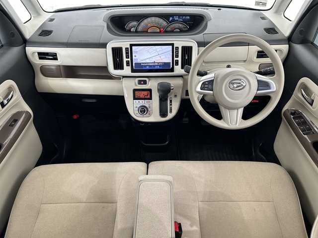 ダイハツ ムーヴ キャンバス G メイクアップ VS SAⅢ 栃木県 2021(令3)年 2.5万km パールホワイトⅢ/ナチュラルベージュマイカメタリック 2トーン 純正ナビ/(CD/DVD/フルセグTV/Bluetooth/USB)/バックカメラ/全方位カメラ/スマートアシスト/ETC/前方ドラレコ/両側パワースライドドア/シートヒーターD席　/2トーン　ベージュ/パーム/オートライト/LEDヘッドライト/横滑り防止機能/フォグランプ/スマートキー/プッシュスタート/アイドリングストップ/ステアリングスイッチ/電動格納ミラー/フロアマット