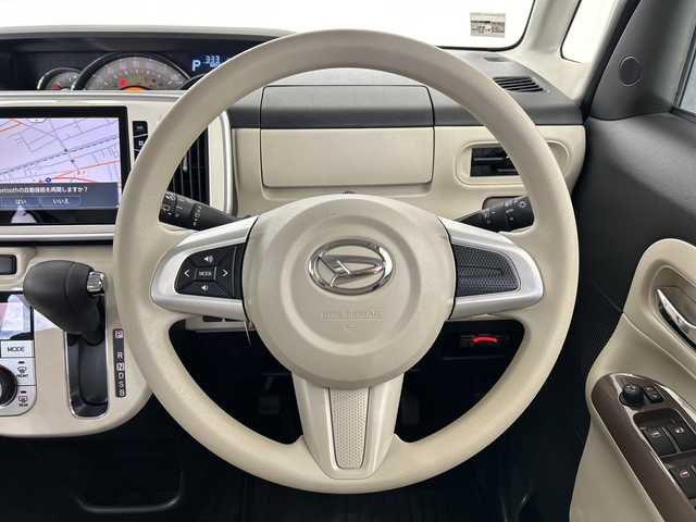 ダイハツ ムーヴ キャンバス G メイクアップ VS SAⅢ 栃木県 2021(令3)年 2.5万km パールホワイトⅢ/ナチュラルベージュマイカメタリック 2トーン 純正ナビ/(CD/DVD/フルセグTV/Bluetooth/USB)/バックカメラ/全方位カメラ/スマートアシスト/ETC/前方ドラレコ/両側パワースライドドア/シートヒーターD席　/2トーン　ベージュ/パーム/オートライト/LEDヘッドライト/横滑り防止機能/フォグランプ/スマートキー/プッシュスタート/アイドリングストップ/ステアリングスイッチ/電動格納ミラー/フロアマット