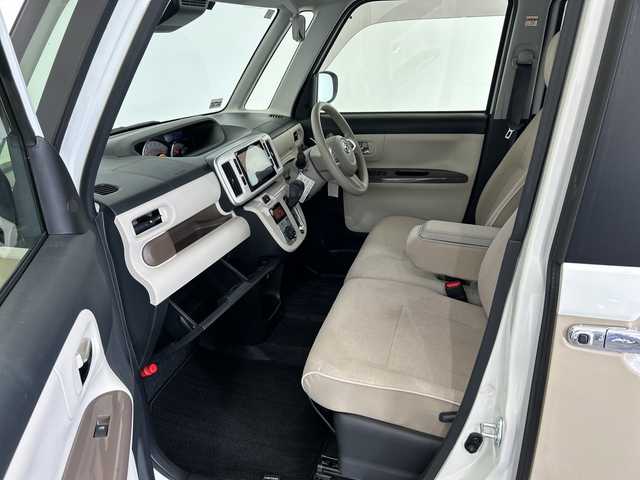 ダイハツ ムーヴ キャンバス G メイクアップ VS SAⅢ 栃木県 2021(令3)年 2.5万km パールホワイトⅢ/ナチュラルベージュマイカメタリック 2トーン 純正ナビ/(CD/DVD/フルセグTV/Bluetooth/USB)/バックカメラ/全方位カメラ/スマートアシスト/ETC/前方ドラレコ/両側パワースライドドア/シートヒーターD席　/2トーン　ベージュ/パーム/オートライト/LEDヘッドライト/横滑り防止機能/フォグランプ/スマートキー/プッシュスタート/アイドリングストップ/ステアリングスイッチ/電動格納ミラー/フロアマット