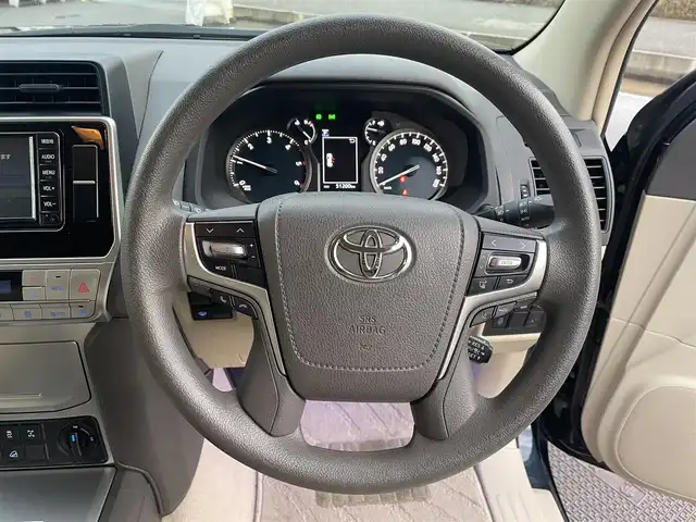 トヨタ ランドクルーザー プラド TX 富山県 2019(平31)年 5.1万km ブラッキッシュアゲハガラスフレーク ワンオーナー／/純正ナビ／/フルセグＴＶ／/Ｂｌｕｅｔｏｏｔｈ／/ＤＶＤ再生／/バックカメラ／/前後ドライブレコーダー／/コーナーセンサー／/シートヒーター／/革調シートカバー／/ＬＥＤオートライト／/ＬＥＤフォグライト/純正エンジンスターター