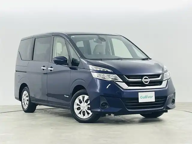 日産 セレナ X 福島県 2016(平28)年 5.3万km アズライトブルー 安全運転支援装備/・衝突軽減ブレーキ/・プロパイロット機能/・踏み間違い衝突防止アシスト/・車線逸脱警報/・アラウンドビューモニター/・横滑り防止/・パーキングアシスト/純正フリップダウンモニター/デジタルインナーミラー/純正9インチSDナビ/型式：MM516‐L/・フルセグTV/・全方位カメラ/・Blu-ray/・CD、DVD/・Bluetooth/・ビルトインETC/・FM、AM/・AUX/・ステアリングスイッチ/両側パワースライドドア/オートライト/純正鉄チンキャップ/純正フロアマット/ロールサンシェード/アイドリングストップ/ウォークスルー/プッシュスタート/・スマートキー/・スペアキー