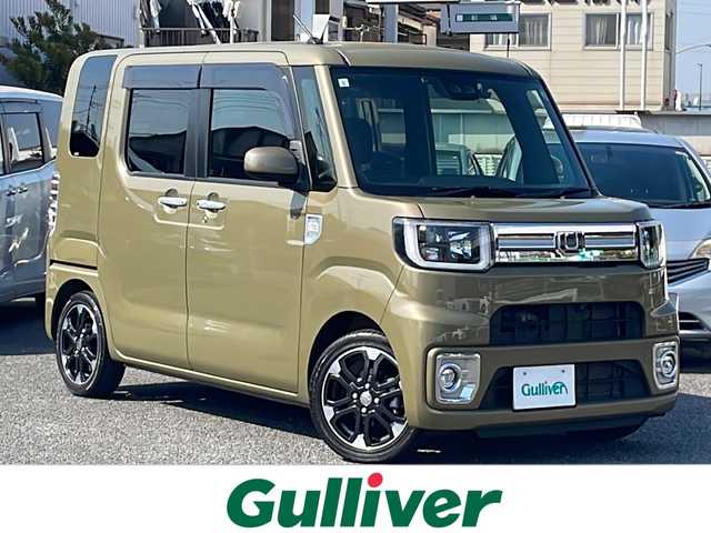 ダイハツ ウェイク G ターボ リミテッド SAⅢ 東京都 2019(令1)年 4.9万km オフビートカーキM 純正メモリーナビ/フルセグ/全方位カメラ/両側パワースライドドア/プリクラッシュセーフティシステム/オートマチックハイビーム/ドライブレコーダー/USB・HDMI入力端子/アイドリングストップ/LEDヘッドライト/ETC2.0/リヤコーナーセンサー/保証書/取扱説明書