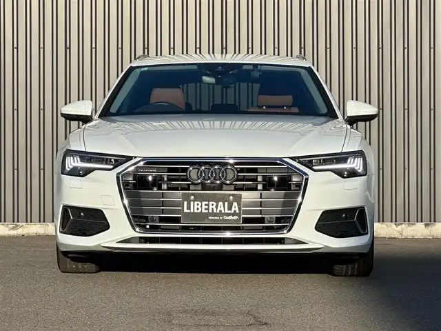 アウディ Ａ６ アバント 40TDIクワトロスポーツ 福島県 2021(令3)年 2.1万km 白 マトリクスLED/純正ナビ(USB/BT)/フルセグTV/茶レザーシート/シートヒーター/パワーシート/パワーバックドア/ワイアレスチャージャー/オートホールド/パドルシフト/ステアリングスイッチ/レインセンサー/純正18AW/純正フロアマット