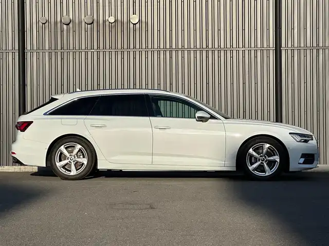 アウディ Ａ６ アバント 40TDIクワトロスポーツ 福島県 2021(令3)年 2.1万km 白 マトリクスLED/純正ナビ(USB/BT)/フルセグTV/茶レザーシート/シートヒーター/パワーシート/パワーバックドア/ワイアレスチャージャー/オートホールド/パドルシフト/ステアリングスイッチ/レインセンサー/純正18AW/純正フロアマット