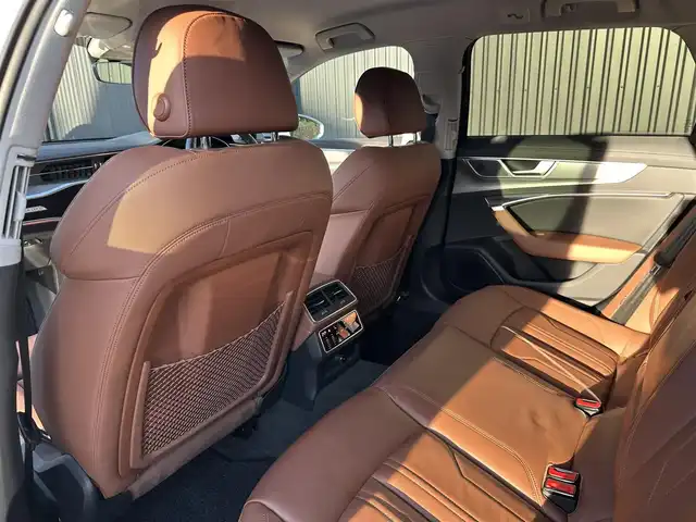 アウディ Ａ６ アバント 40TDIクワトロスポーツ 福島県 2021(令3)年 2.1万km 白 マトリクスLED/純正ナビ(USB/BT)/フルセグTV/茶レザーシート/シートヒーター/パワーシート/パワーバックドア/ワイアレスチャージャー/オートホールド/パドルシフト/ステアリングスイッチ/レインセンサー/純正18AW/純正フロアマット