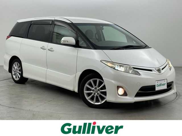 トヨタ エスティマ アエラス Gエディション 福岡県 2010(平22)年 7.1万km ホワイトパールクリスタルシャイン 純正ナビ（ＢＴ，フルセグＴＶ）　/Ｂカメラ　/ＥＴＣ　/クルーズコントロール　/ＭＴモード付き　/両側電動スライドドア　/ステアリングリモコン　/プッシュスタート　/フォグランプ　/オートライト　/電動格納式ドアミラー