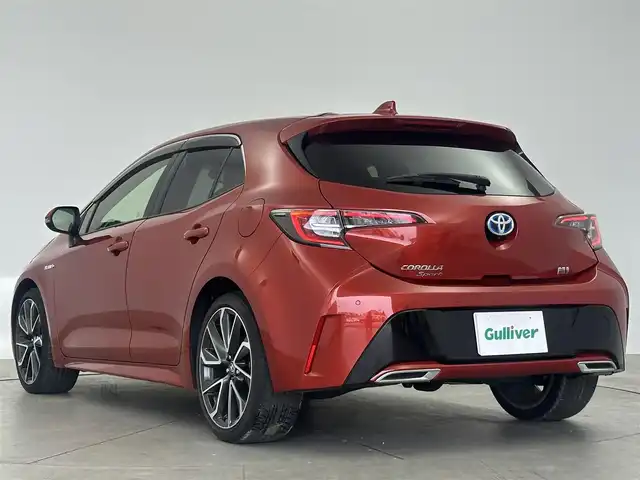 トヨタ カローラ スポーツ ハイブリッドG Z 愛知県 2018(平30)年 3.7万km スカーレットメタリック ・社外9インチナビ/・Apple CarPlay/・Andoroid Auto/・バックカメラ/・Bluetooth/・フルセグTV/・トヨタセーフティセンス/・衝突被害軽減システム/・クルーズコントロール/・ブラインドスポットモニター/・レーンキープアシスト/・コーナーセンサー/・オートライト/・LEDヘッドライト/・LEDフォグランプ/・シートヒーター/・純正AW/・プッシュスタート/・スマートキー/・ETC