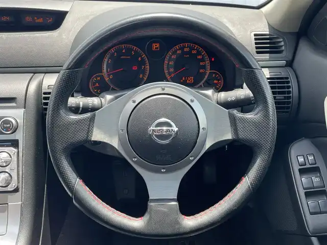 日産 ステージア 250 RX FOUR 滋賀県 2005(平17)年 6.2万km スーパーブラック ツインルーフ/CDオーディオ/・AM/FM/MOMOステアリング/フロアマット/電動格納ミラー/スノーモード/４WD/HIDオートライト/社外アルミホイール/スマートキー/スペアキー