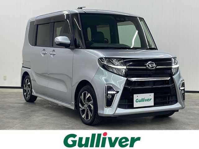 ダイハツ タント カスタム X セレクション 長崎県 2020(令2)年 4.2万km ブライトシルバーメタリック 純正メモリーナビ  /フルセグテレビ  /バックカメラ  /両側パワースライドドア  /スマートアシスト/・衝突被害軽減ブレーキ/・車線逸脱警報/・誤発進抑制機能/・先行車発進告知/・対人/対車衝突警報機能/・オートマチックハイビーム/ナビ連動前後ドライブレコーダー  /スマートキー  /ステアリングリモコン  /シートヒーター  /LEDヘッドライト  /コーナーセンサー  /電動格納ウィンカーミラー  /LEDフォグ  /純正14インチアルミホイール  /ハーフレザーシート  /純正フロアマット  /純正ドアバイザー  /ETC