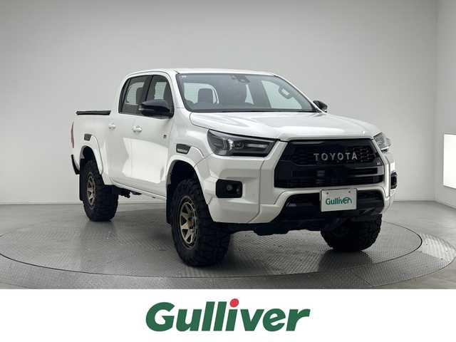 トヨタ ハイラックス Z GRスポーツ 兵庫県 2023(令5)年 1.6万km スーパーホワイトⅡ 純正メモリナビ(AM/FM/Bluetooth/apple carplay)/アラウンドビューモニター/パワーシート/ハーフレザーシート/社外17インチアルミホイール/社外フロアマット/追従型クルーズコントロール/アイドリングストップ/レーンキープアシスト/オートライト/前後コーナーセンサー/LEDヘッドライト/スマートキー/スペアキー/カラードフードモール/GR専用グリル(フロントバンパー/オーバーフェンダー/エンブレム)/荷室トノカバー
