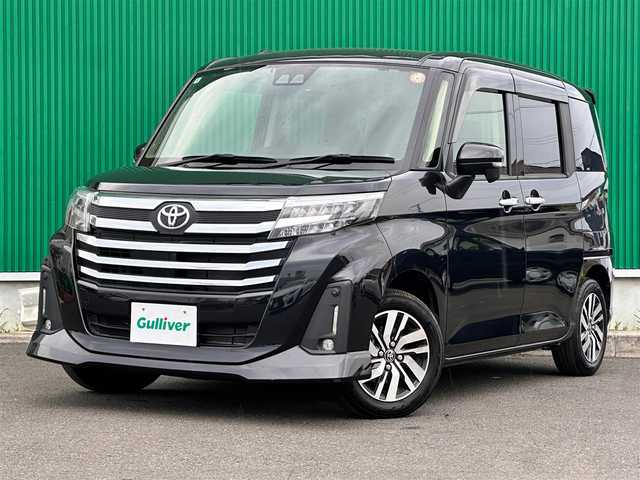 トヨタ ルーミー カスタムG 宮城県 2022(令4)年 1.7万km ブラックマイカメタリック コンフォートパッケージ/・シートヒーター（運転席/助手席）/・シートバックテーブル（運転席/助手席）/ナビレディパッケージ/・バックカメラ/・ステアリングスイッチ/＝＝＝/スマートアシスト/・衝突回避支援ブレーキ機能/・衝突警報/・車線逸脱警報機能/・ブレーキ制御付誤発進抑制機能/・先行車発進お知らせ機能/・アダプティブドライビングビーム/・アダプティブクルーズコントロール/・ふらつき警報/・サイドビューランプ/・コーナーセンサー/・路外逸脱警報/・標識認識機能/純正12インチフリップダウンモニター（V12T-R68C）/純正9インチナビ（NSZT-Y68T）/・CD/DVD/・Bluetooth/・フルセグTV/ビルトインETC2.0/ウェルカムパワースライドドア（運転席側/助手席側）/革巻きステアリング/電動パーキングブレーキ/ブレーキホールド/LEDヘッドランプ/フォグランプ/オートライト/スマートキー＆プッシュスタート/スペアキー/電動格納ミラー/純正14インチAW/純正ドアバイザー/純正フロアマット/Wエアバッグ