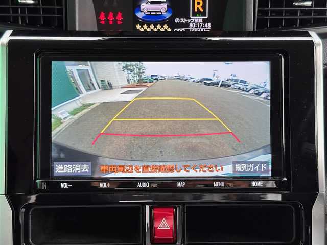 トヨタ ルーミー カスタムG 宮城県 2022(令4)年 1.7万km ブラックマイカメタリック コンフォートパッケージ/・シートヒーター（運転席/助手席）/・シートバックテーブル（運転席/助手席）/ナビレディパッケージ/・バックカメラ/・ステアリングスイッチ/＝＝＝/スマートアシスト/・衝突回避支援ブレーキ機能/・衝突警報/・車線逸脱警報機能/・ブレーキ制御付誤発進抑制機能/・先行車発進お知らせ機能/・アダプティブドライビングビーム/・アダプティブクルーズコントロール/・ふらつき警報/・サイドビューランプ/・コーナーセンサー/・路外逸脱警報/・標識認識機能/純正12インチフリップダウンモニター（V12T-R68C）/純正9インチナビ（NSZT-Y68T）/・CD/DVD/・Bluetooth/・フルセグTV/ビルトインETC2.0/ウェルカムパワースライドドア（運転席側/助手席側）/革巻きステアリング/電動パーキングブレーキ/ブレーキホールド/LEDヘッドランプ/フォグランプ/オートライト/スマートキー＆プッシュスタート/スペアキー/電動格納ミラー/純正14インチAW/純正ドアバイザー/純正フロアマット/Wエアバッグ