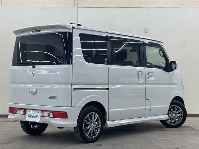 スズキ エブリィ ワゴン PZターボ 道央・札幌 2015(平27)年 14.2万km パールホワイト /4WD//社外ナビ：GCX514/（CD、DVD、BT、AUX、ラジオ、ワンセグ）//衝突被害軽減システム//横滑り防止装置//オートライト//フォグライト//オートエアコン//片側パワースライドドア//電動格納ミラー//ETC