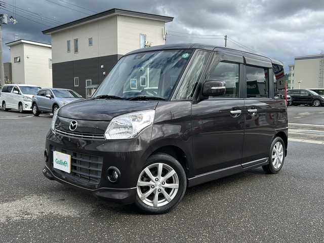 マツダ フレアワゴン XSリミテッド 富山県 2015(平27)年 4.3万km アーバンブラウン ワンオーナー/社外メモリナビ/バックカメラ/社外AWスタッドレスタイヤ積み込み/４WD/ETC/前後ドライブレコーダー/スペアキー